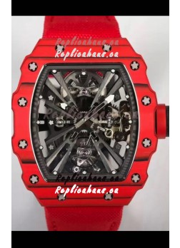 Richard Mille RM12-01 Carbon Fiber Case Genuine Tourbillon Movement 1:1 Mirror Replica Watch
