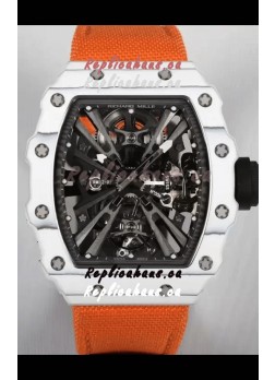 Richard Mille RM12-01 White Carbon Fiber Case Genuine Tourbillon Movement 1:1 Mirror Replica Watch