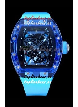 Richard Mille RM35-01 Transparent Sapphires Casing with Genuine Tourbillon Super Clone Watch