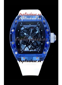 Richard Mille RM35-01 Transparent Sapphires Casing with Genuine Tourbillon Super Clone Watch