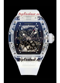 Richard Mille RM35-01 Transparent Sapphires Casing with Genuine Tourbillon Super Clone Watch