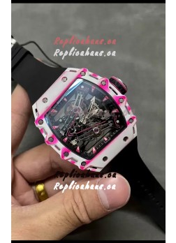 Richard Mille RM38-02 White Carbon Fiber Bubba Watson Genuine Tourbillon Movement 1:1 Mirror Replica