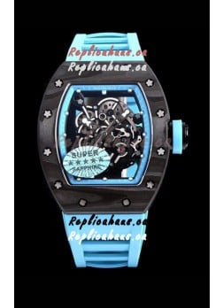Richard Mille RM055 Blue Legend Carbon Casing Swiss Replica Watch 