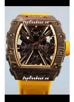 Richard Mille RM12-01 Carbon Fiber Case Genuine Tourbillon Movement 1:1 Mirror Replica Watch