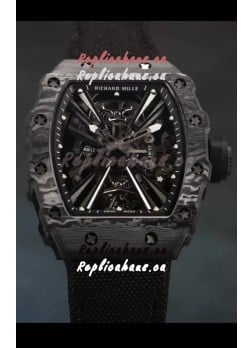 Richard Mille RM12-01 Carbon Fiber Case Genuine Tourbillon Movement 1:1 Mirror Replica Watch