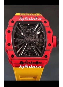 Richard Mille RM12-01 Carbon Fiber Case Genuine Tourbillon Movement 1:1 Mirror Replica Watch