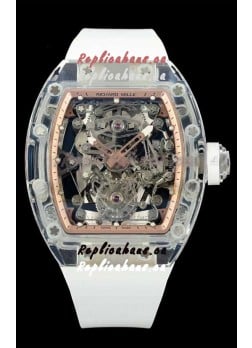 Richard Mille Super Clone 56-01 Transparent Sapphires Casing with Genuine Tourbillon Watch
