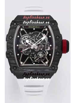 Richard Mille RM35-01 Rafael Nadal Carbon Fiber Casing with Genuine Tourbillon Super Clone Watch