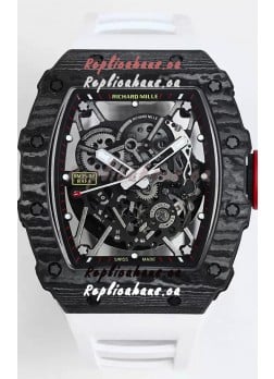 Richard Mille RM35-02 Rafael Nadal Carbon Fiber Casing with Genuine Tourbillon Super Clone Watch