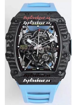 Richard Mille RM35-02 Rafael Nadal Carbon Fiber Casing with Genuine Tourbillon Super Clone Watch