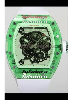 Richard Mille RM055 Transparent Sapphires Casing with Genuine Tourbillon Super Clone Watch