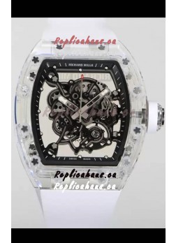 Richard Mille RM055 Transparent Sapphires Casing with Genuine Tourbillon Super Clone Watch