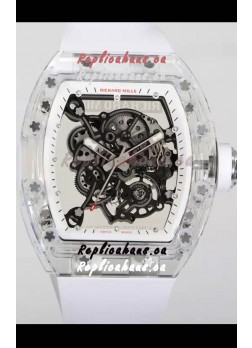 Richard Mille RM055 Transparent Sapphires Casing with Genuine Tourbillon Super Clone Watch