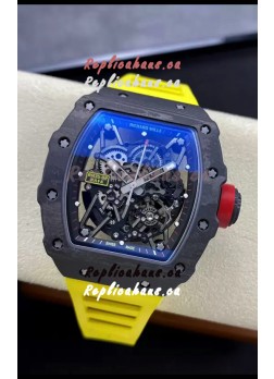 Richard Mille RM35-02 Rafael Nadal Carbon Fiber Casing with Genuine Tourbillon Super Clone Watch