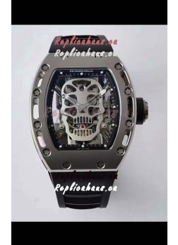 Richard Mille RM052 Skull Genuine Tourbillon Edition Watch in Titanium Casing 