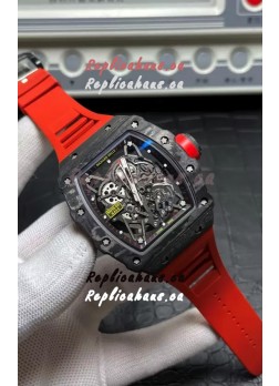 Richard Mille RM35-02 Rafael Nadal Carbon Fiber Casing with Genuine Tourbillon Super Clone Watch