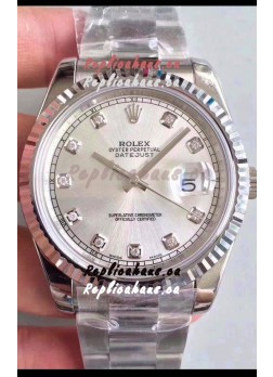 Rolex Datejust 41MM Cal.3135 Movement Swiss Replica Watch in 904L Steel / Steel Dial