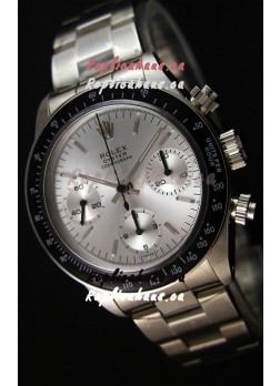 Rolex Daytona Vintage Steel Dial Swiss Replica Watch - 904L Steel Watch 