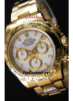 Rolex Cosmograph Daytona 116508 Yellow Gold Original Cal.4130 Movement - Improved Ultimate 904L Steel Watch