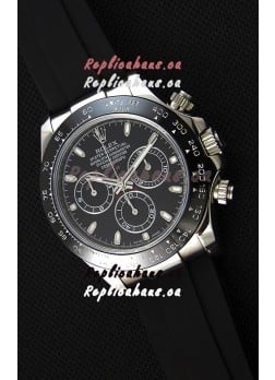 Rolex Cosmograph Daytona Black Dial Original Cal.4130 Movement - Ultimate 904L Steel Watch