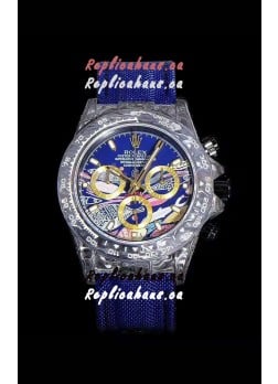 Rolex Daytona CHRONUSART Forged Cabon Casing 1:1 Mirror Replica Multicolored Dial