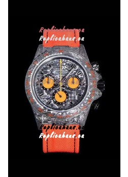Rolex Daytona DiW Forged Cabon Casing 1:1 Mirror Replica Black Carbon Dial
