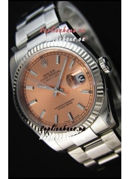 Rolex Datejust Japanese Replica Watch - Champange Dial in 36MM with Oyster Strap