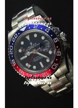 Rolex GMT Masters Japanese Replica Movement Watch in Oyster Strap