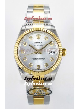 Rolex Super Clone Datejust ETA 2688 Movement 31MM Two Tone Yellow Gold Swiss Steel Dial 