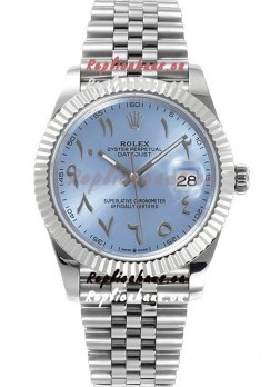 Rolex Datejust M126300 41MM ETA3235 Ice Blue Arabic Dial - 904L Steel Casing 