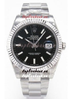 Rolex Datejust 126334 41MM ETA3235 72 Hours Power Black Dial Oyster 1:1 Mirror Replica