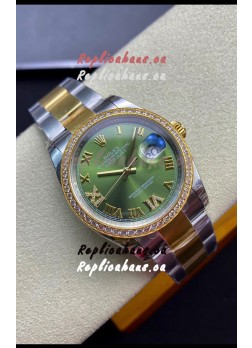 Rolex Datejust 126283RBR-0012 36MM Swiss 1:1 Mirror Replica in 904L Green Dial