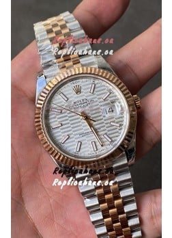 Rolex Datejust Cal.3235 Movement 1:1 Mirror Replica 904L Steel 41MM - Silver Fluted Motif Dial