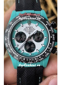 Rolex Cosmograph Daytona DiW CELESTE INVERT Edition Carbon Fiber Watch - Cal.4130 Movement