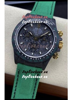Rolex Daytona DiW Edition "All Black/Green" Watch - Forged Cabon Casing 1:1 Mirror Replica