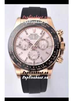Rolex Cosmograph Daytona M116515ln-0061 Rose Gold Sundust Dial Original Cal.4130 Movement - 904L Steel Watch