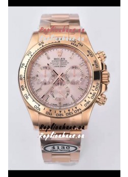 Rolex Cosmograph Daytona M116515ln-0061 Rose Gold Sundust Dial Original Cal.4130 Movement - 904L Steel Watch