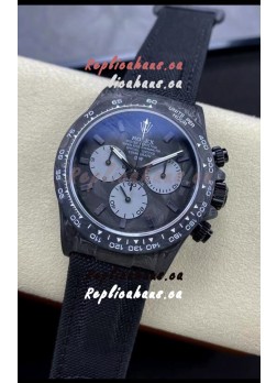 Rolex Daytona DiW All Carbon Graphite Edition Watch - Forged Cabon Casing 1:1 Mirror Replica