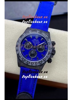 Rolex Daytona DiW Miami Blue Edition Watch - Forged Cabon Casing 1:1 Mirror Replica