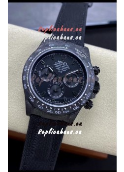 Rolex Daytona DiW All Black Edition Watch - Forged Cabon Casing 1:1 Mirror Replica