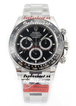 Rolex Cosmograph Daytona 126500 Black Dial Cal.4131 Movement - 904L Steel Watch