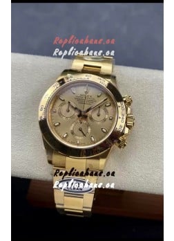Rolex Cosmograph Daytona 116508 Yellow Gold Original Cal.4130 Movement - Improved Ultimate 904L Steel Watch