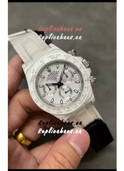 Rolex Cosmograph Daytona DiW Edition White Carbon Fiber Watch - Cal.4130 Movement 