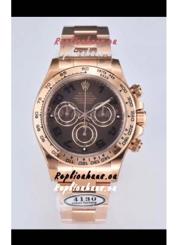Rolex Cosmograph Daytona M116505-0011 Rose Gold Original Cal.4130 Movement - 904L Steel Watch