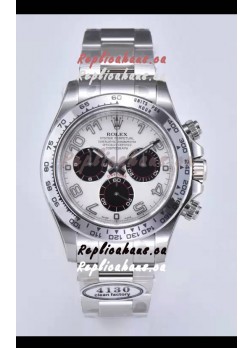 Rolex Cosmograph Daytona Panda M116519 Original Cal.4130 Movement - 904L Steel Watch White Dial