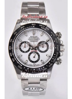 Rolex Cosmograph Daytona M116500LN Original Cal.4130 Movement - 904L Steel Watch in White Dial