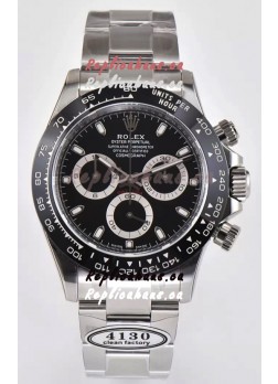 Rolex Cosmograph Daytona M116500LN Original Cal.4130 Movement - 904L Steel Watch in Black Dial