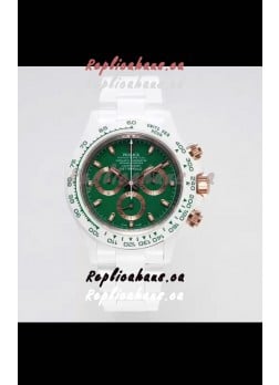 Rolex Daytona AET Remould Green Dial Full Ceramic Strap Watch in Cal.4130 Movement