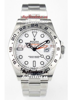 Rolex Explorer II Super Clone M216570-002 1:1 Mirror Replica Watch - White Dial CAL. 3285 Movement