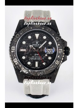 Rolex GMT Masters II Super Clone DiW Edition Swiss Replica Lightweight Carbon Casing Watch 